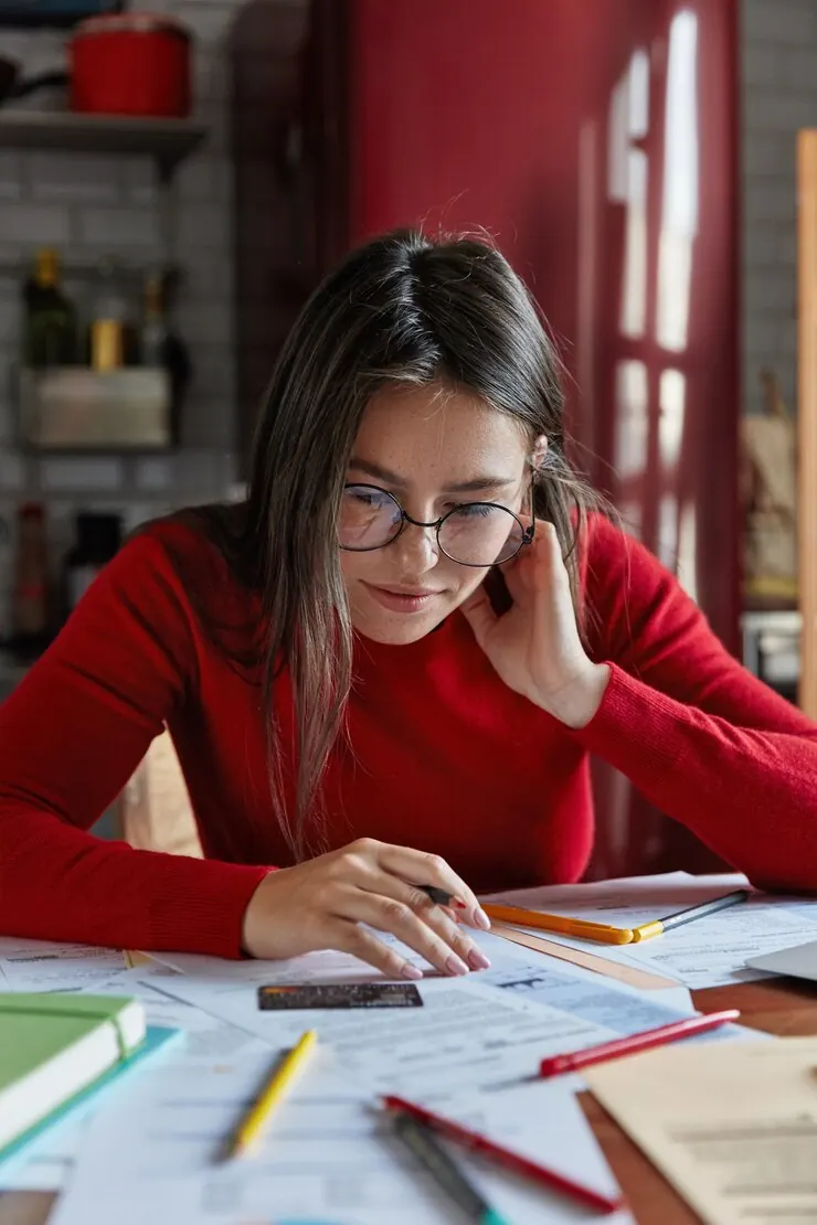 Student searching for study abroad scholarships